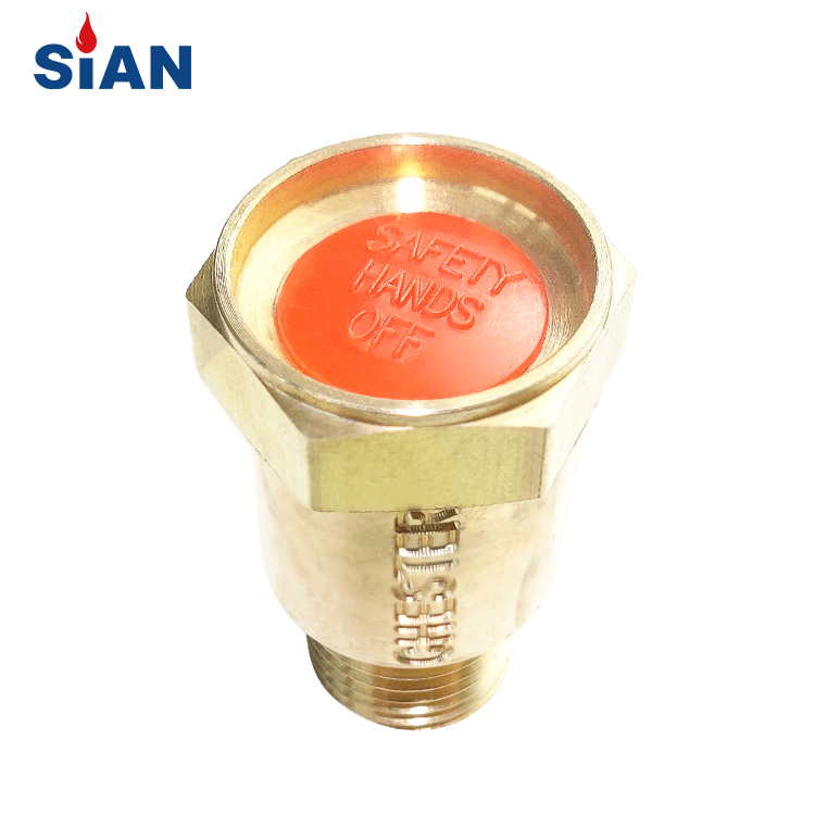 Válvula de alivio de presión de propano Válvula de cilindro de LPG de aleación de cobre
