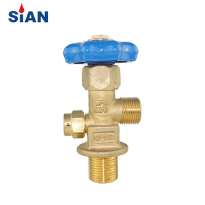 QF35D mejor venta China Ningbo Fuhua fábrica de válvulas marca SiAN Gas Industrial O2/aire/N2 cilindro válvula de Gas de latón tipo axial