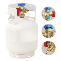 Válvulas de cilindro de recuperación de refrigerante de doble freón de gas industrial sian con TPED aprobado