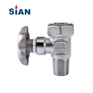 Válvula de cilindro de gas de oxígeno tipo conexión axial